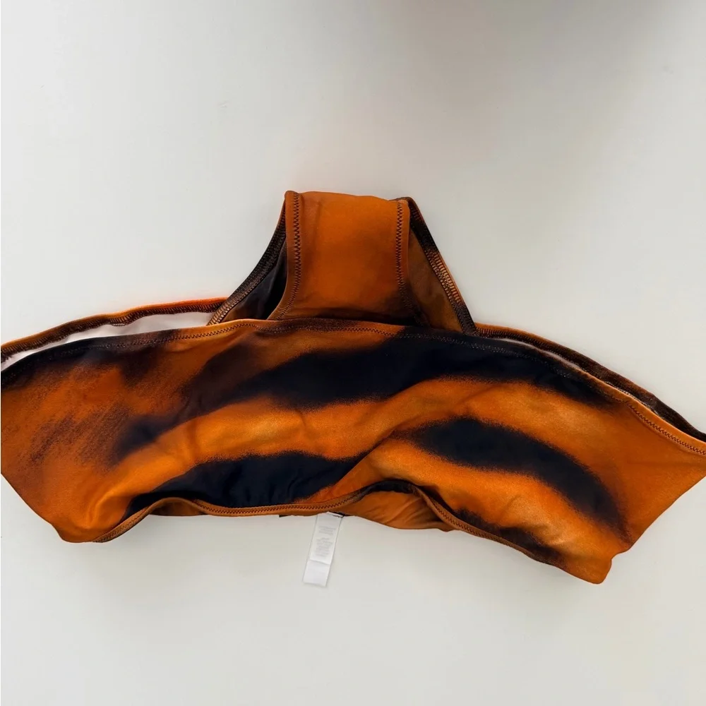 NWT Skims x Roberto Cavalli Micro Swim Skirt Tiger Print sz Small - Picture 2 of 7